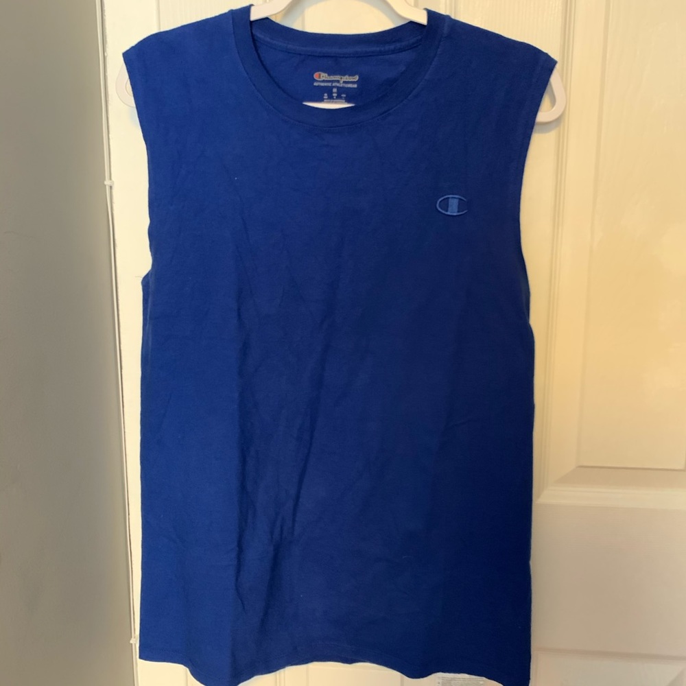 Champion Tank Tee Blue Medium